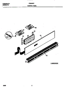 02 - Control Panel parts for Frigidaire Oven FEB398CESC from AppliancePartsPros.com