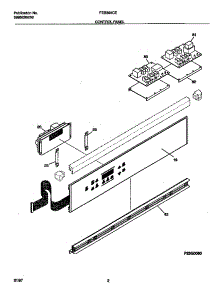 02 - Control Panel parts for Frigidaire Oven FEB398CETB from AppliancePartsPros.com