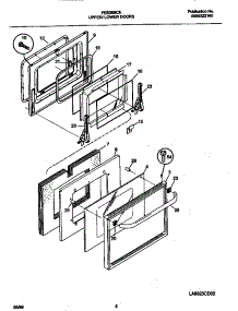 05 - Door parts for Frigidaire Oven FEB398CESC from AppliancePartsPros.com