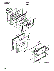 04 - Door parts for Frigidaire Oven FEB500CEBC from AppliancePartsPros.com