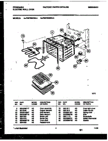 03 - Broiler And Body Parts parts for Frigidaire Oven FEB702BBBA from AppliancePartsPros.com