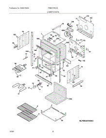 07 - Lower Oven parts for Frigidaire Oven FEB30T5DCD from AppliancePartsPros.com