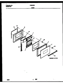 03 - Door Parts parts for Frigidaire Oven FEB500BABD from AppliancePartsPros.com
