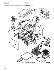 04 - Upper Body parts for Frigidaire Oven FEB398WECA from AppliancePartsPros.com
