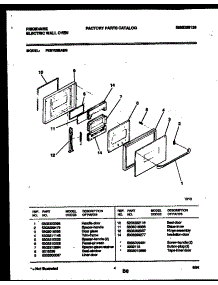 03 - Door Parts parts for Frigidaire Oven FEB703BABE from AppliancePartsPros.com