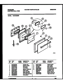 03 - Door Parts parts for Frigidaire Oven FEB754BBBB from AppliancePartsPros.com
