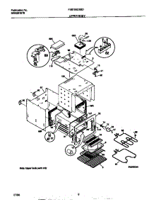 04 - Upper Body parts for Frigidaire Oven FEB755CBSD from AppliancePartsPros.com