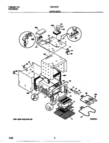 04 - Upper Body parts for Frigidaire Oven FEB755CEBB from AppliancePartsPros.com