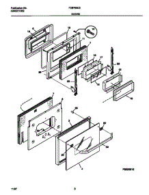 05 - Doors parts for Frigidaire Oven FEB755CESD from AppliancePartsPros.com