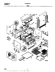 03 - Body parts for Frigidaire Oven FEB789WCCC from AppliancePartsPros.com