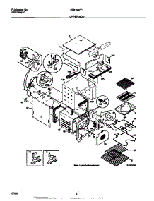 04 - Upper Body parts for Frigidaire Oven FEB798CCSB from AppliancePartsPros.com