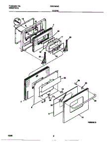 05 - Doors parts for Frigidaire Oven FEB798WCC1 from AppliancePartsPros.com