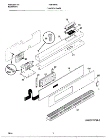 02 - Control Panel parts for Frigidaire Oven FEB798WCCE from AppliancePartsPros.com
