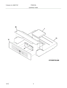 03 - Control Panel parts for Frigidaire Oven FFEW2725LBB from AppliancePartsPros.com