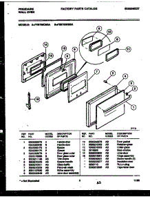 03 - Door Parts parts for Frigidaire Oven FEB755BBBA from AppliancePartsPros.com