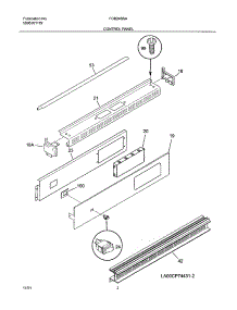 03 - Control Panel parts for Frigidaire Oven FGB24S5ABA from AppliancePartsPros.com