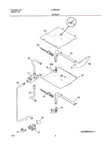 05 - Burner parts for Frigidaire Oven FGB24S5ABA from AppliancePartsPros.com