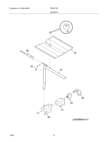 05 - Burner parts for Frigidaire Oven FGB24T3EBA from AppliancePartsPros.com