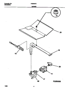 03 - Burner parts for Frigidaire Oven FGB500CESA from AppliancePartsPros.com