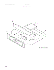 03 - Control Panel parts for Frigidaire Oven FGEW2745KBB from AppliancePartsPros.com