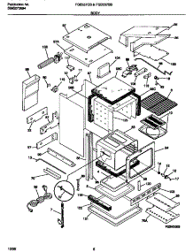 04 - Body parts for Frigidaire Oven FGB557CBT2 from AppliancePartsPros.com