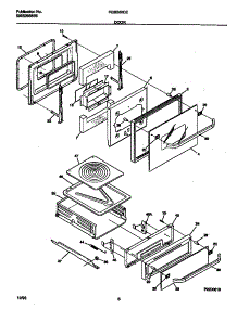 05 - Door parts for Frigidaire Oven FGB500CESA from AppliancePartsPros.com