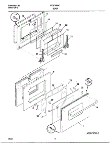 04 - Door parts for Frigidaire Oven FEB798WCCE from AppliancePartsPros.com