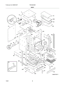 07 - Body parts for Frigidaire Oven FGB24S5ABE from AppliancePartsPros.com