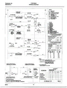 10 - Wiring Diagram parts for Frigidaire Oven FEB798WCCE from AppliancePartsPros.com