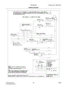 13 - Wiring Diagram parts for Frigidaire Oven FGB24S5ABE from AppliancePartsPros.com