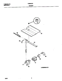 03 - Burner parts for Frigidaire Oven FGB504CHSA from AppliancePartsPros.com