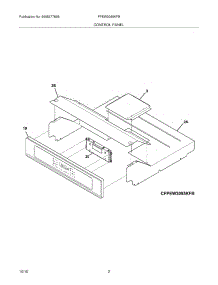 03 - Control Panel parts for Frigidaire Oven FPEW3085KFB from AppliancePartsPros.com
