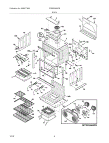 05 - Body parts for Frigidaire Oven FPEW3085KFB from AppliancePartsPros.com