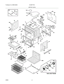 05 - Upper Oven parts for Frigidaire Oven GLEB27T9DSB from AppliancePartsPros.com