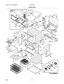 07 - Lower Oven parts for Frigidaire Oven GLEB30M9FBD from AppliancePartsPros.com