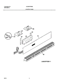 03 - Control Panel parts for Frigidaire Oven GLEB30T8ASB from AppliancePartsPros.com