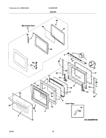 09 - Doors parts for Frigidaire Oven GLEB30M9FSD from AppliancePartsPros.com