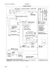 12 - Wiring Diagram parts for Frigidaire Oven GLEB30M9FBD from AppliancePartsPros.com