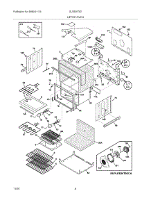 05 - Upper Oven parts for Frigidaire Oven GLEB30T9DQA from AppliancePartsPros.com