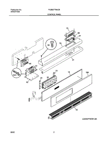 03 - Control Panel parts for Frigidaire Oven PLEB27T8ACB from AppliancePartsPros.com