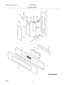 03 - Control Panel parts for Frigidaire Oven PLEB30M9ECE from AppliancePartsPros.com