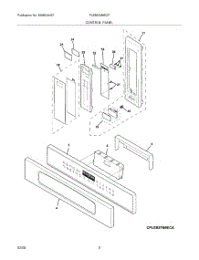 03 - Control Panel parts for Frigidaire Oven PLEB30M9ECF from AppliancePartsPros.com