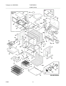 07 - Lower Oven parts for Frigidaire Oven PLEB27M9ECA from AppliancePartsPros.com