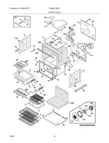 05 - Upper Oven parts for Frigidaire Oven PLEB30T9DCC from AppliancePartsPros.com