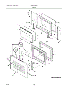 09 - Doors parts for Frigidaire Oven PLEB30T9DCC from AppliancePartsPros.com