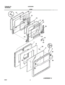 07 - Door parts for Frigidaire Oven GLEB30S8CSB from AppliancePartsPros.com