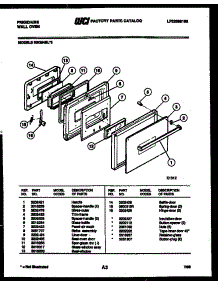 03 - Door Parts parts for Frigidaire Oven REG94BLB0 from AppliancePartsPros.com
