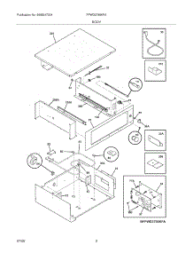 03 - Body parts for Frigidaire Warming Drawer FPWD2785KFA from AppliancePartsPros.com