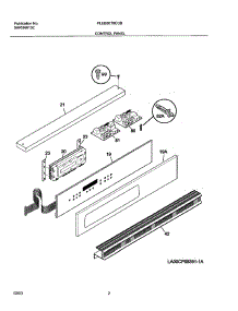 03 - Control Panel parts for Frigidaire Oven PLEB30T8CCB from AppliancePartsPros.com