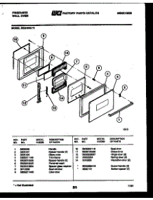 03 - Door Parts parts for Frigidaire Oven REG78WL2 from AppliancePartsPros.com